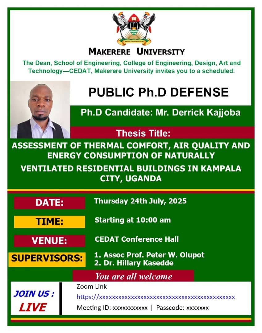 PHD Defence by Derrick Kajjoba