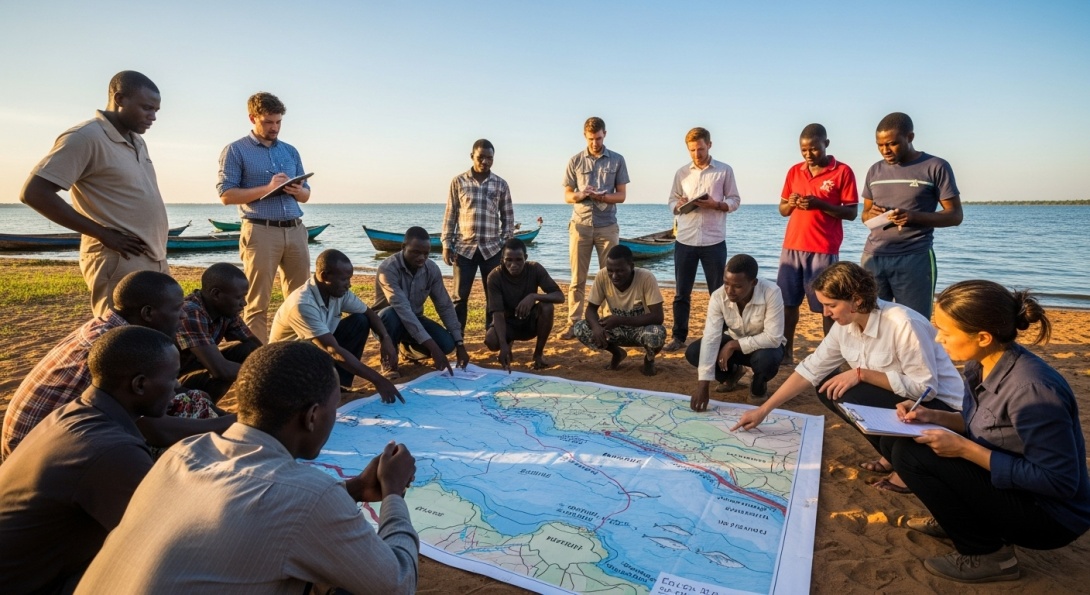 Fishers’ Ways of Learning: A participatory Action Research at Kigungu ground on Lake Victoria. Photo: ImageFX