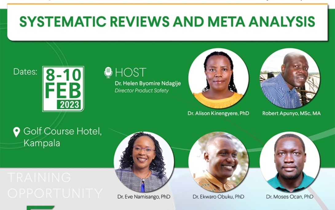 MakCHS Systematic Reviews and Meta Analysis Training for the National Drug Authority, 8th-10th February 2023, Golf Course Hotel, Kampala Uganda.