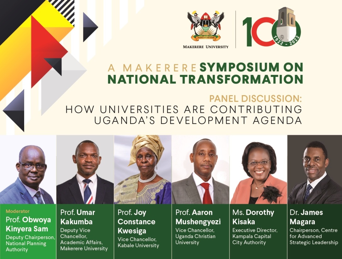 Symposium on National Transformation, 30th March 2023, 8:30AM to 1:00PM, Conference Hall, School of Food Technology, Nutrition and Bioengineering, Makerere University and Online.