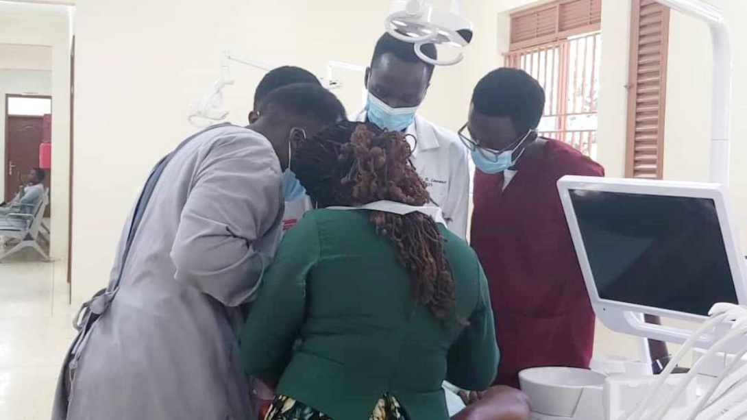 Students of Dentistry engaged in a practical session at the Dental School and Hospital, College of Health Sciences (CHS), Makerere University.