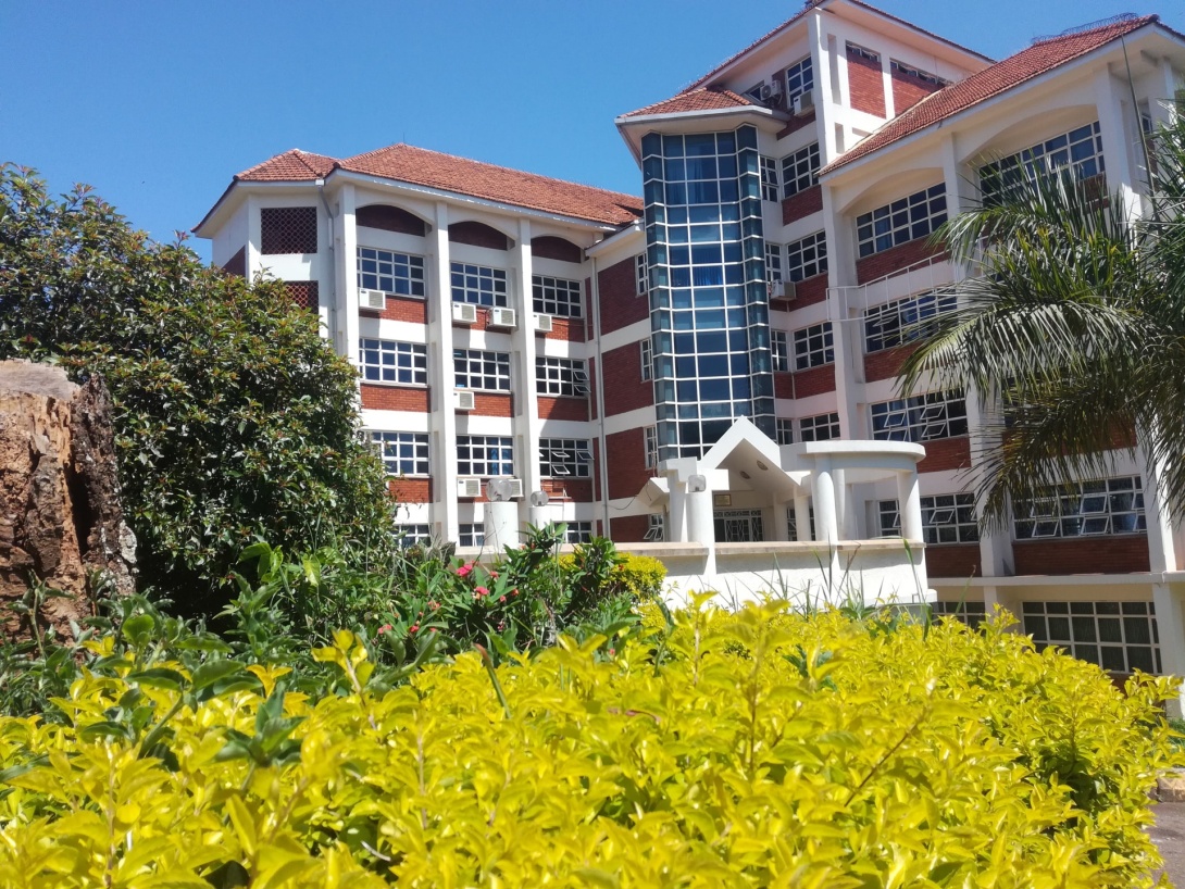 A Sunlit Block A of the College of Computing and Information Sciences (CoCIS), Makerere University, Kampala Uganda, East Africa.