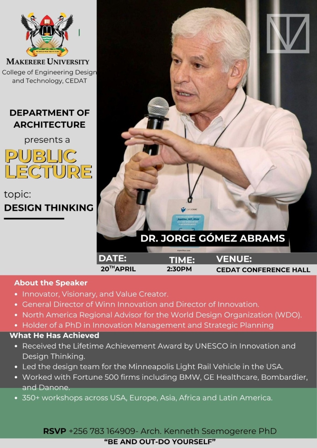 Public Lecture by Dr. Jeorge Gomez Abrams