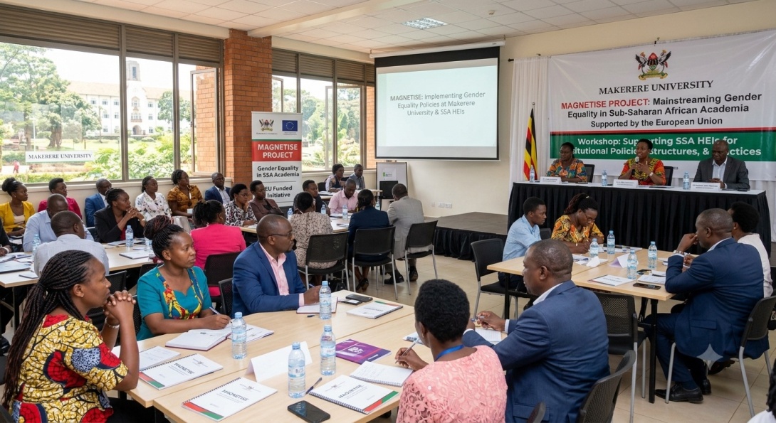 The Mainstreaming Gender Equality in Sub-Saharan African Academia (MAGNETISE) project Workshop, "Bridging the Gap Between Gender Equality Policies and Institutional Practice", 11th June 2026, 08:30 a.m. - 12:55p.m EAT online. Photo: AI/Google Gemini