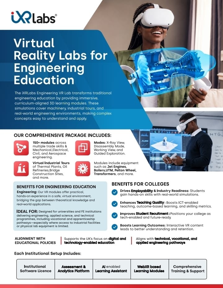Vertual Reality Lab for Engineering Education